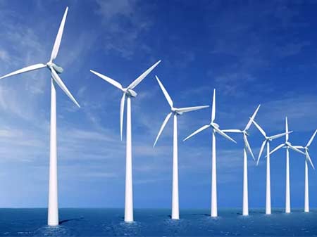 Wind power maple leaf